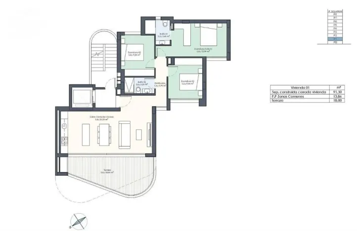 Prodej bytu 4+kk, Guardamar del Segura, Alicante, Španělsko, 91 m2