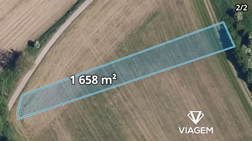 Prodej podílu pole, Diváky, 969 m2