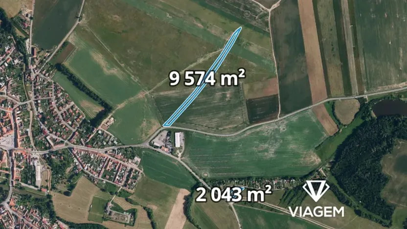 Prodej podílu pole, Jaroměřice nad Rokytnou, 3872 m2