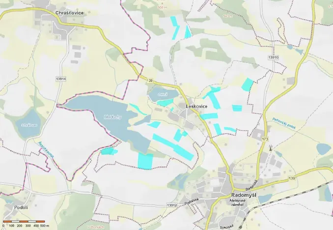 Prodej podílu pole, Radomyšl, 49036 m2