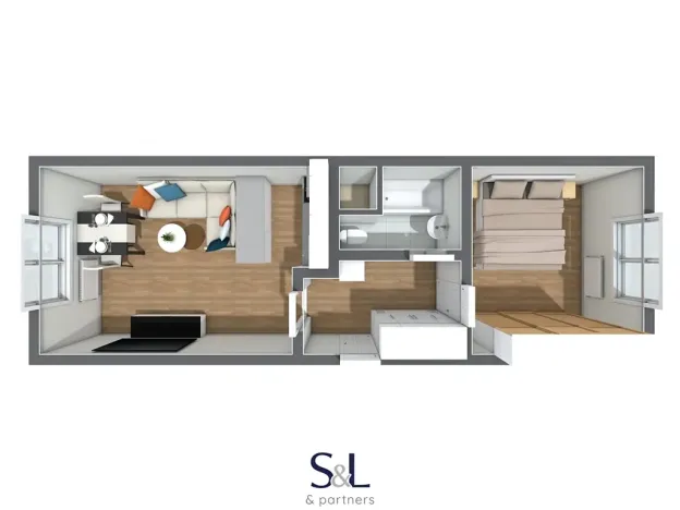 Prodej bytu 2+kk, Česká Lípa, Brněnská, 41 m2
