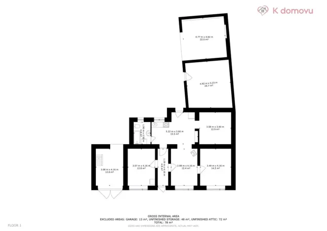 Prodej rodinného domu, Březová, 78 m2