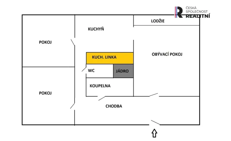 Pronájem bytu 3+1, Šumperk, Finská, 62 m2