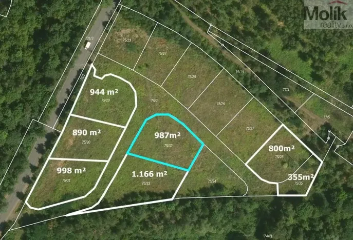 Prodej pozemku pro bydlení, Mariánské Radčice, Československé armády, 987 m2