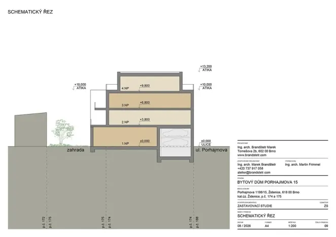 Prodej činžovního domu, Brno, Porhajmova, 380 m2