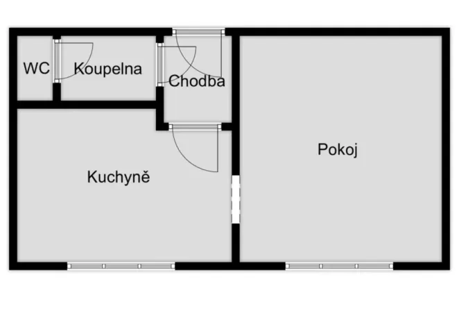 Prodej bytu 1+1, Ústí nad Labem - Severní Terasa, Kmochova, 33 m2