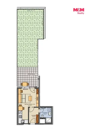 Prodej bytu 1+kk, Praha, Svitákova, 30 m2