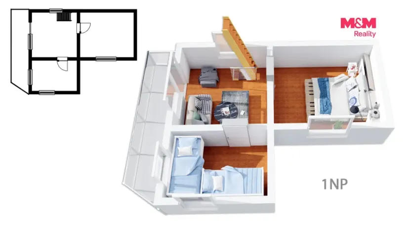 Prodej rodinného domu, Bernartice - Srlín, 95 m2