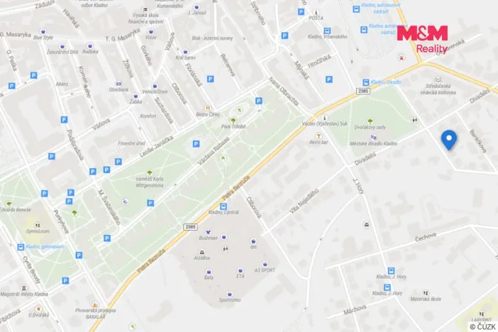 Pronájem bytu 1+kk, Kladno, Rooseveltova, 42 m2