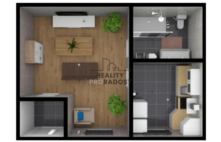 Pronájem bytu 1+1, Ostrava, Mexická, 40 m2