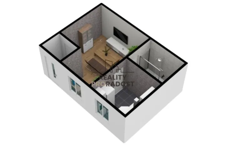 Pronájem bytu 1+1, Ostrava, Mexická, 40 m2