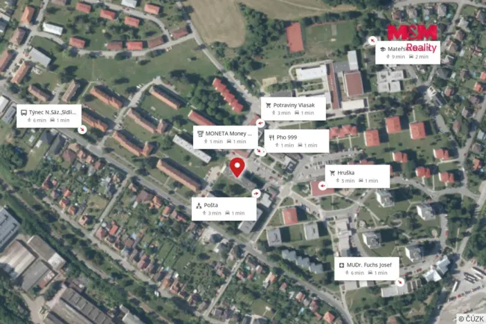 Prodej bytu 2+1, Týnec nad Sázavou, Družstevní, 49 m2