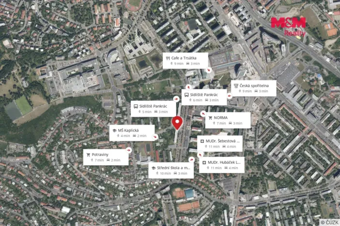 Prodej bytu 4+1, Praha - Podolí, Pujmanové, 78 m2