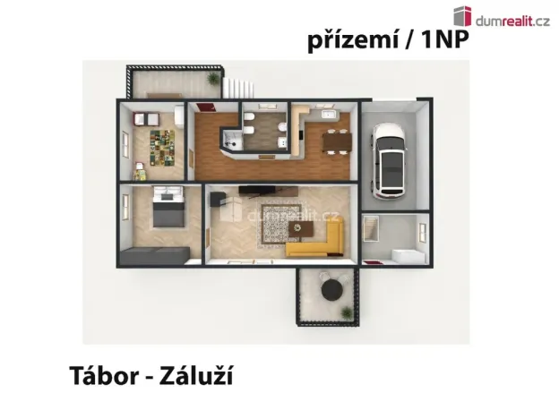 Prodej rodinného domu, Tábor - Záluží, 86 m2
