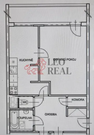 Pronájem bytu 2+kk, Praha - Záběhlice, Choceradská, 54 m2