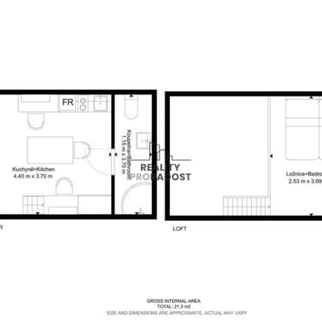 Pronájem bytu 1+kk, Brno, Hybešova, 23 m2