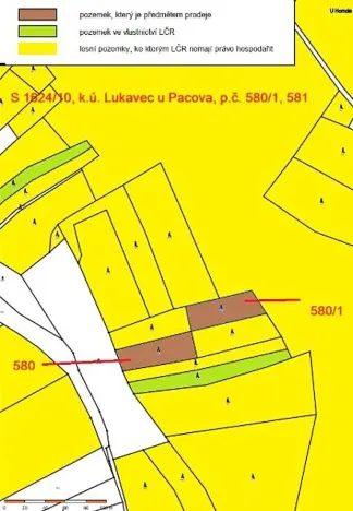 Prodej lesa, Lukavec, 3571 m2