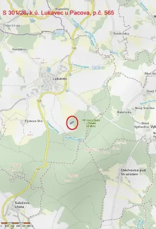 Prodej lesa, Lukavec, 1766 m2
