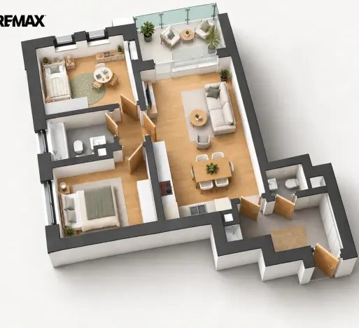 Pronájem bytu 3+kk, Praha - Dolní Chabry, U Traktorky, 77 m2