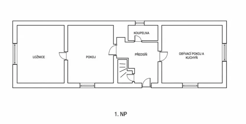 Prodej rodinného domu, Nelahozeves - Lešany, 51 m2