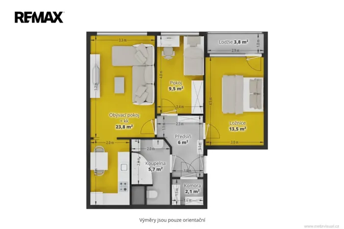 Pronájem bytu 3+kk, Praha - Hostivař, Loučimská, 63 m2
