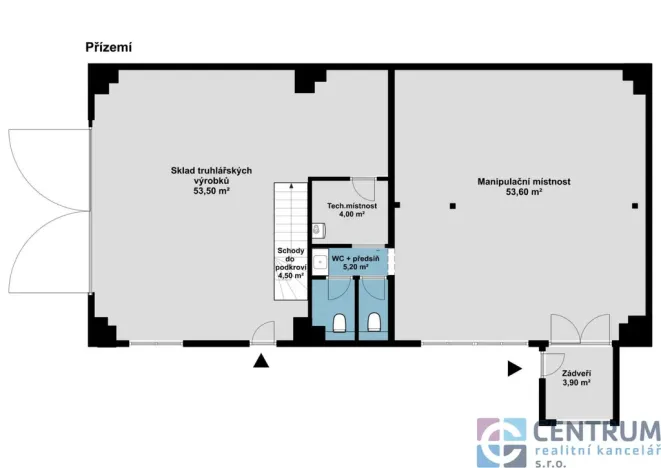 Pronájem obchodního prostoru, Zásada, 240 m2