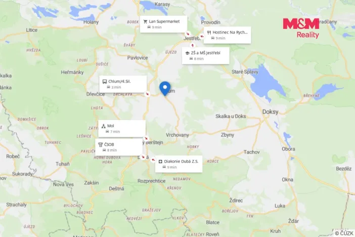 Prodej pozemku, Chlum, 706 m2