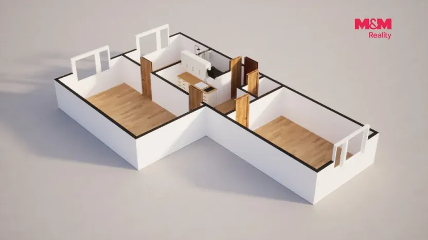 Prodej bytu 2+1, Česká Lípa, Železničářská, 61 m2