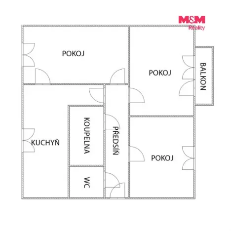 Pronájem bytu 3+kk, Náchod, Raisova, 65 m2