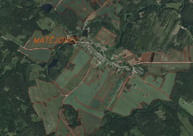 Prodej pozemku, Český Rudolec - Matějovec, 3408 m2