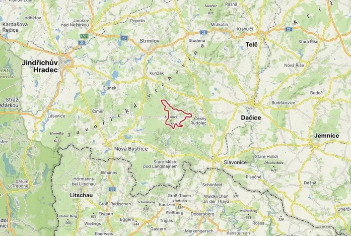 Prodej pozemku, Český Rudolec - Matějovec, 3408 m2