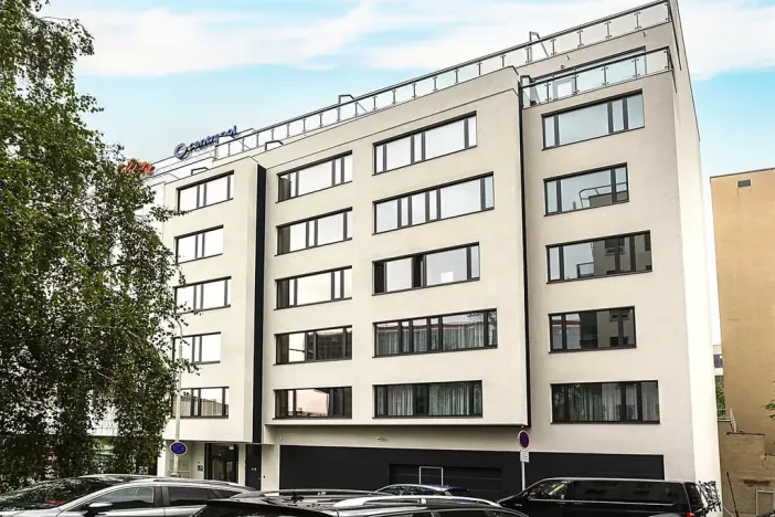 Pronájem bytu 1+kk, Praha - Karlín, Pobřežní, 27 m2
