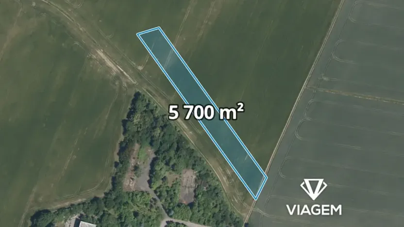 Prodej podílu pole, Zeleneč, 3800 m2