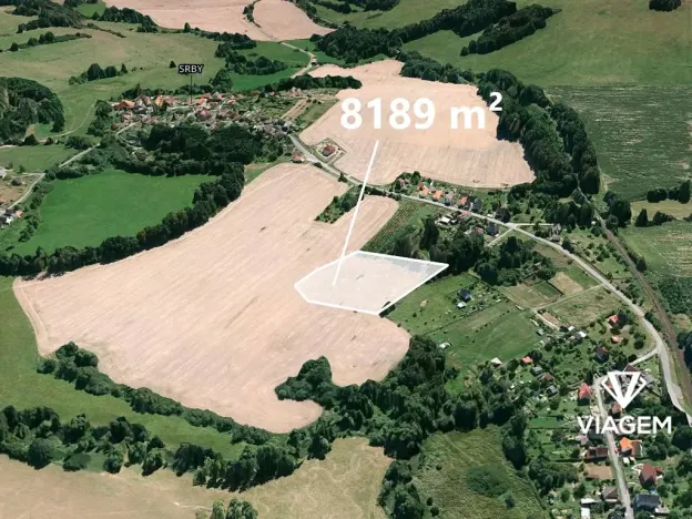 Prodej podílu pozemku pro bydlení, Srby, 4094 m2