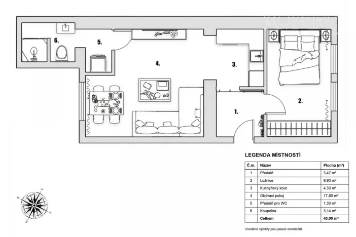 Prodej atypického bytu, Praha - Prosek, Prosecká, 56 m2