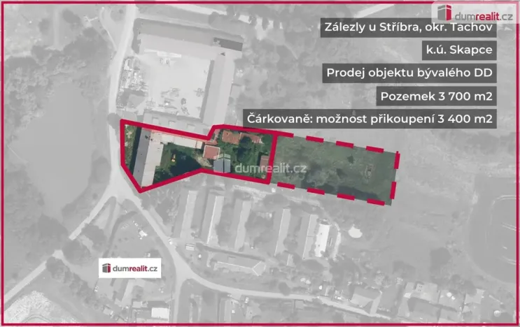Prodej ubytování, Skapce - Zálezly, 1218 m2