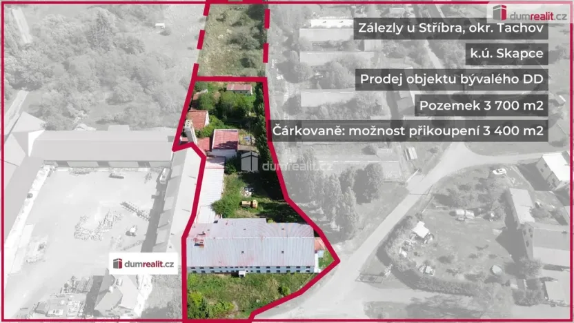 Prodej ubytování, Skapce - Zálezly, 1218 m2