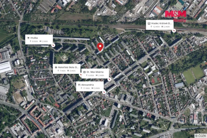 Prodej bytu 3+1, Hradec Králové - Slezské Předměstí, Gagarinova, 61 m2