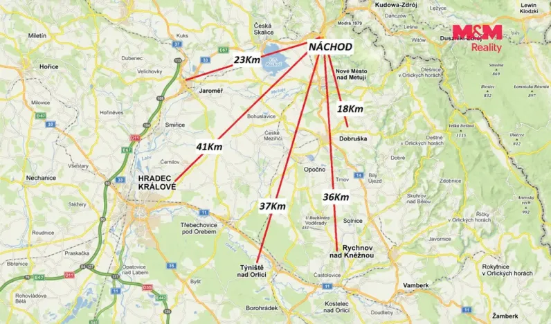 Prodej bytu 1+1, Náchod, Čechova, 32 m2