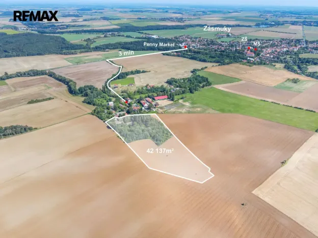 Prodej pozemku pro bydlení, Zásmuky, 42137 m2