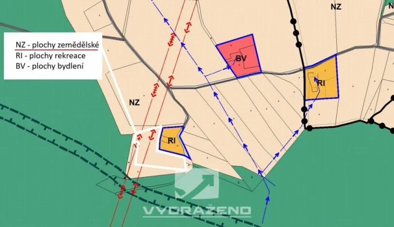 Prodej pole, Slaná - Hořensko, 3520 m2