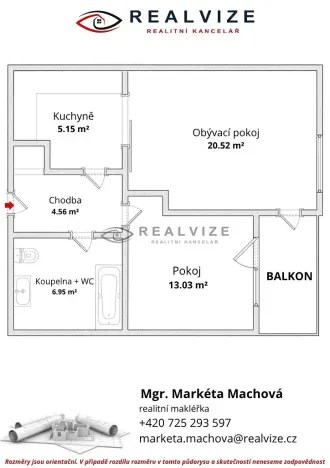 Prodej bytu 2+1, České Budějovice, Holečkova, 52 m2