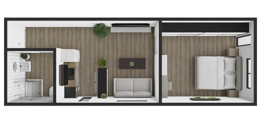 Pronájem bytu 2+kk, Brno - Štýřice, Sovinec, 42 m2