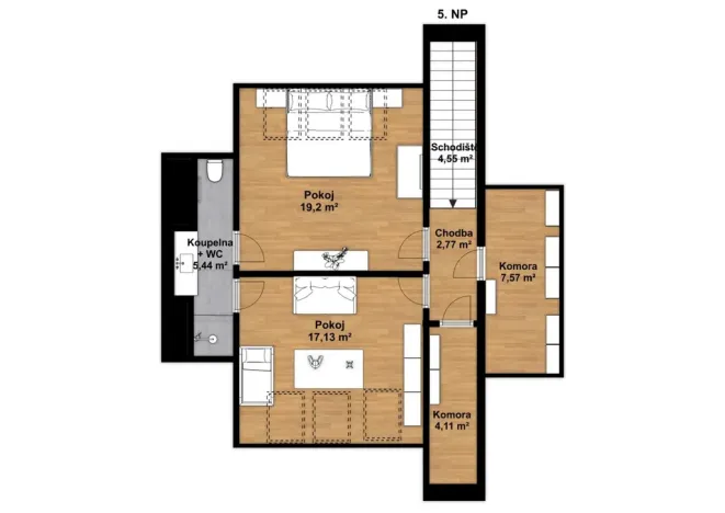 Prodej bytu 3+kk, Praha - Michle, Michelská, 119 m2