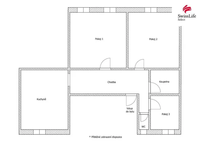 Prodej bytu 3+1, Okrouhlice - Olešnice, Valečov, 100 m2