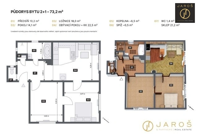 Prodej bytu 3+kk, Benátky nad Jizerou, Krouského, 73 m2