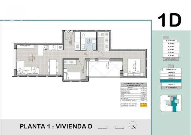Prodej bytu 3+kk, Torrevieja, Alicante, Španělsko, 58 m2