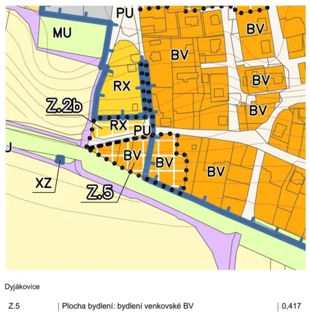 Prodej pozemku pro bydlení, Dyjákovice, 4308 m2