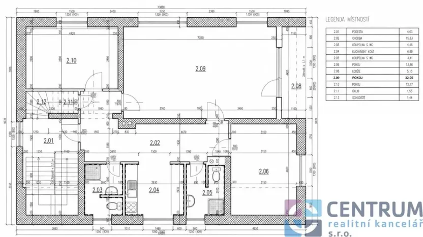 Prodej bytu 4+kk, Jablonec nad Nisou, Máchova, 164 m2