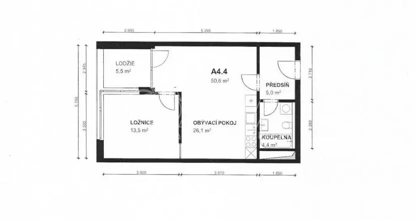 Pronájem bytu 2+kk, Praha - Střížkov, Střížkovská, 55 m2